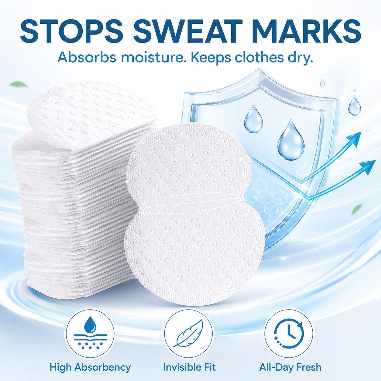 ✨ Invisible Underarm Sweat Pads – Stay Fresh & Dry All Day 💦