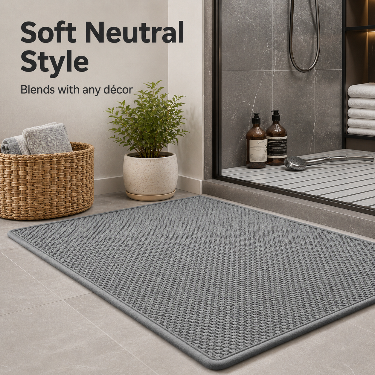 🐾 Cozy Soft Dirt-Trapper Indoor Mat