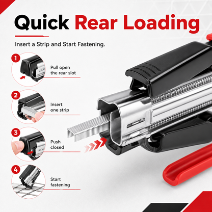 ⚙️ Automatic Spring Loaded Hog Ring Pliers Kit with 2500 Rings 🛠️