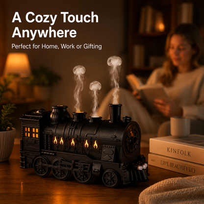 🚚 FREE SHIPPING | Vintage Steam Train Aroma Oil Diffuser & Humidifier 🚂♨️
