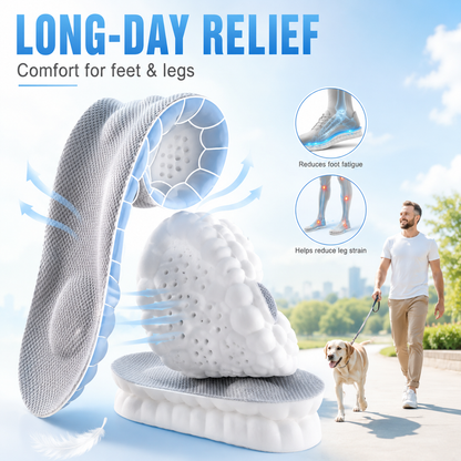 ☁️ 4D Cloud Technology Ultra Comfort Insoles