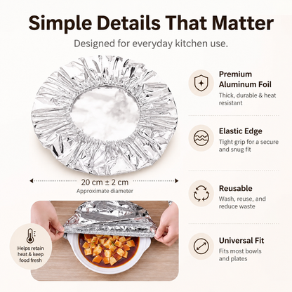 🔥 Reusable Thermal Dish Covers – Keep Food Warm & Fresh Longer