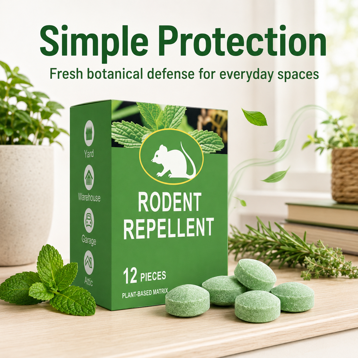 🐭 Peppermint Pest Repellent Balls for Home & Outdoor Use