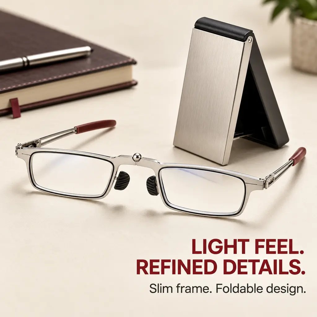 👓 Pocket-Sized Reading Glasses – Foldable, Compact & Easy to Carry