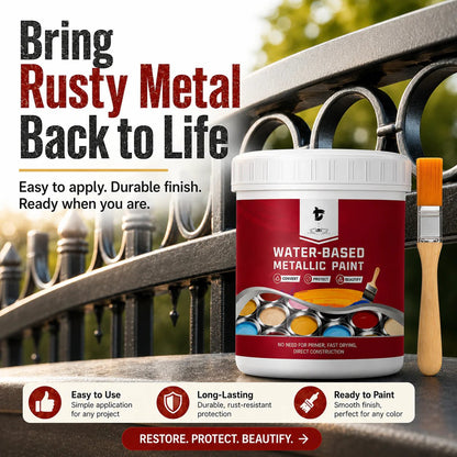 💥 50% OFF TODAY❗🛡️ Water-Based Rust Converter Paint for Metal | Brush-On Protective Coating