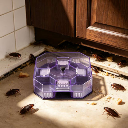🪳 Reusable High-Efficiency Roach Trap Eco-Friendly Multi-Entry Physical Capture Box 🛡️