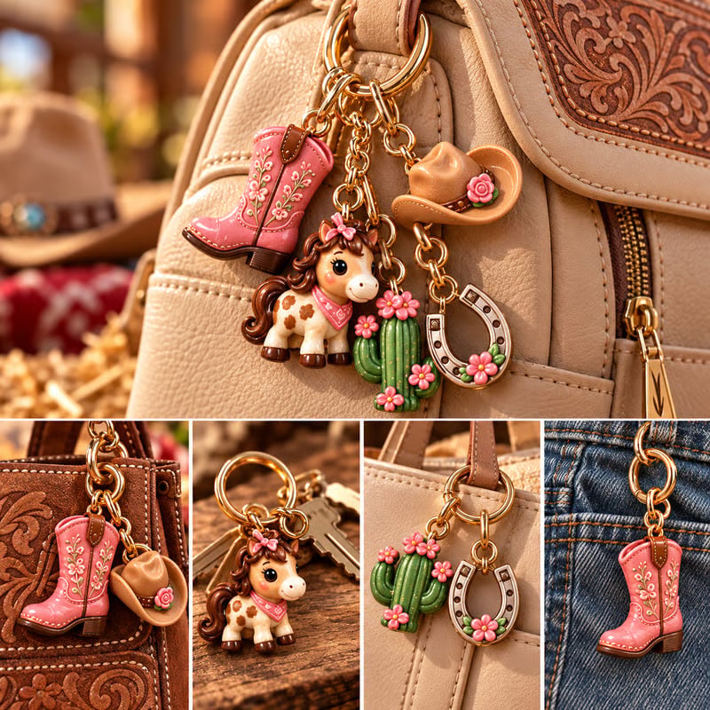 24-Day Cowgirl Boot Advent Calendar | Mini Collectible Western Charm Set
