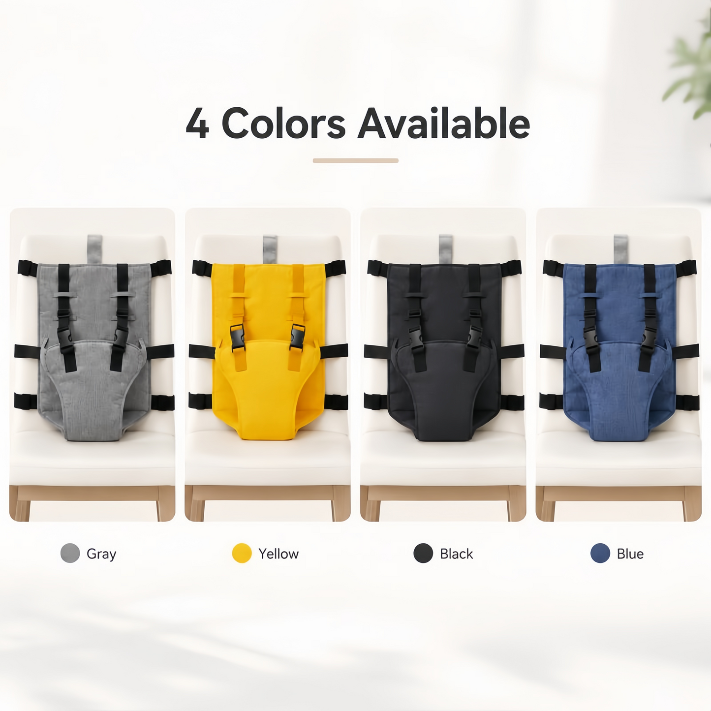 👶 Portable Travel High Chair Harness – Compact Booster Seat 🍽️