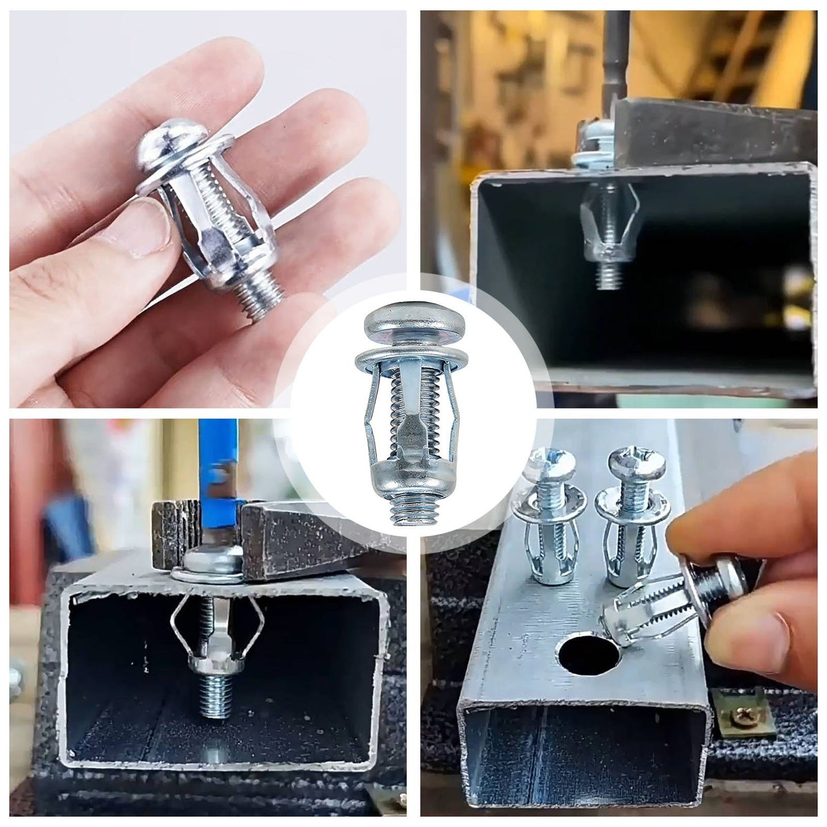 🔩 Heavy-Duty Petal Expansion Rivet Locking Nuts Set with Zinc-Plated Carbon Steel 🛠️