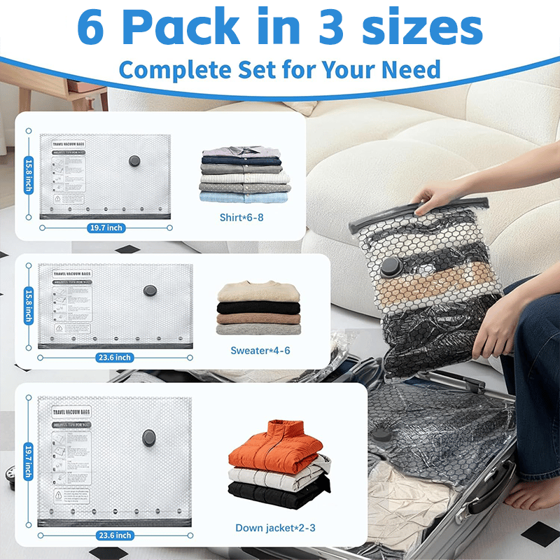 ✈️49% OFF TODAY🧳 Travel Vacuum Storage Bags with Electric Pump