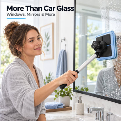 ✨LAST DAY 49% OFF🔥Dual Magnetic Car Windshield Cleaner | Streak-Free Auto Glass Cleaning Kit