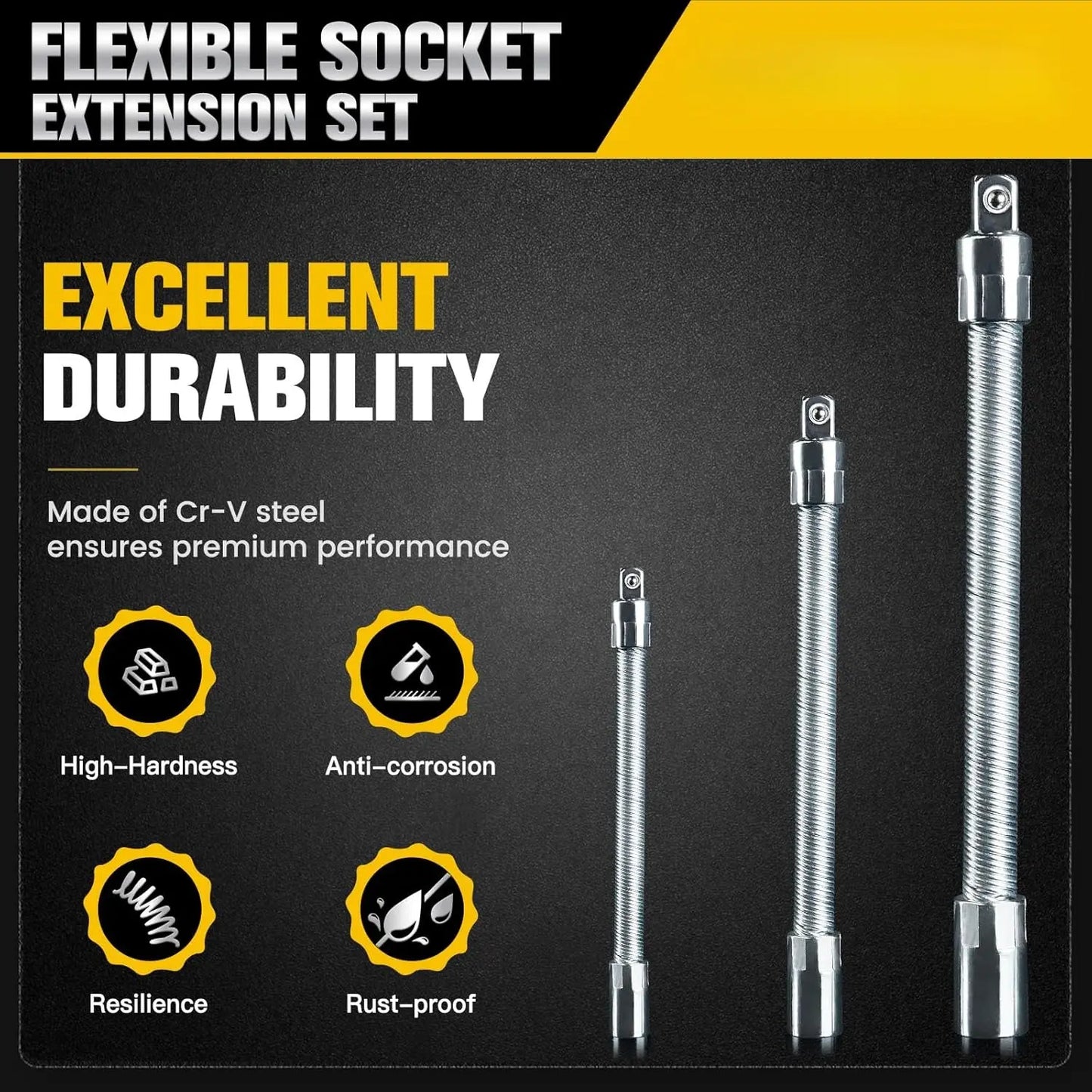 🚗50% OFF TODAY🔧 Flexible Shaft Socket Tool for Tight Spaces⚡Bends Twists & Reaches Anywhere