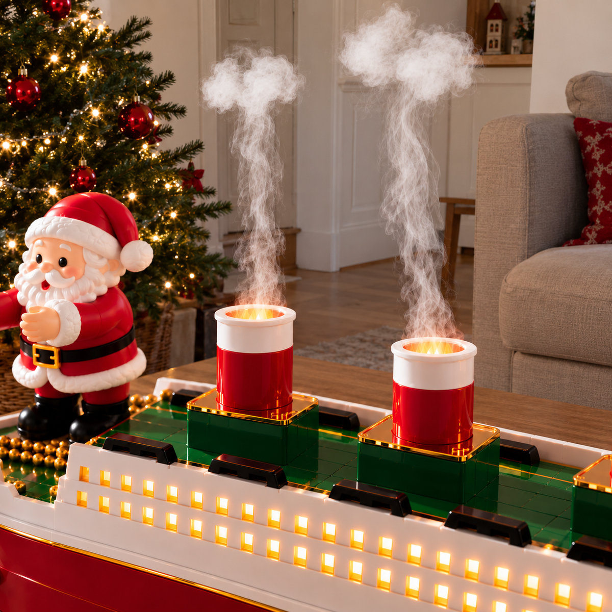 🎄 Christmas Magic Ship Humidifier ✨ A Little Ship Full of Christmas Wonder