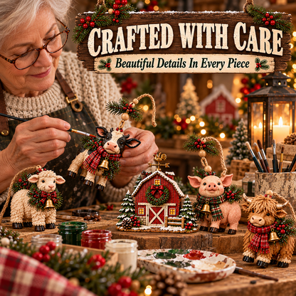 🐮 Christmas Farm Friends Hanging Garland ✨ Bring the Barnyard Home for Christmas!