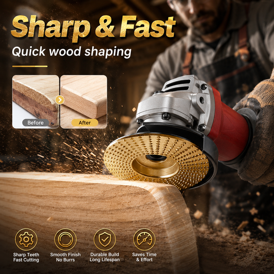 🪵 Wood Grinding Wheel – Stop Sanding by Hand & Carve Like a Pro! 🔥