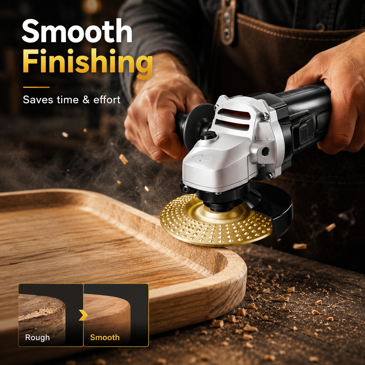 🪵 Wood Grinding Wheel – Stop Sanding by Hand & Carve Like a Pro! 🔥