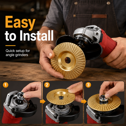 🪵 Wood Grinding Wheel – Stop Sanding by Hand & Carve Like a Pro! 🔥