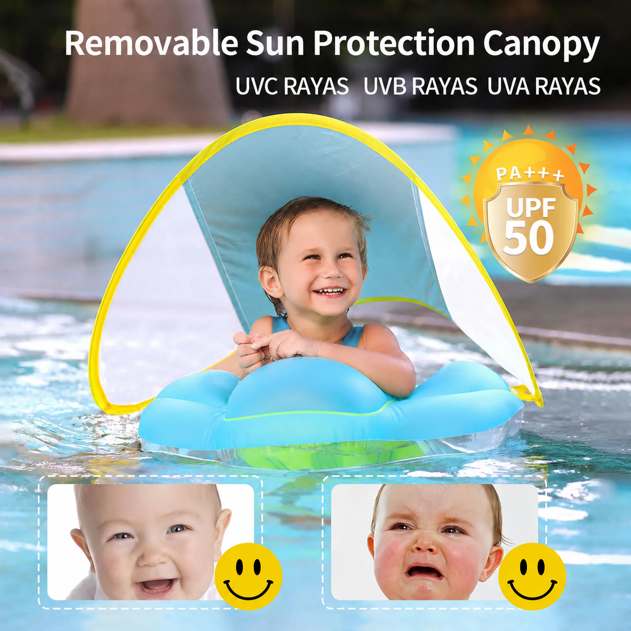 🏖️✨ Baby Swim Float with Safety Seat – Perfect for Water Play