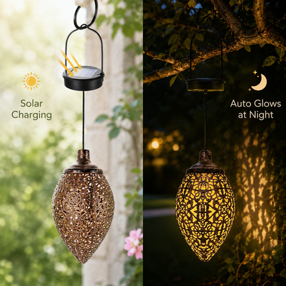 🔥50% OFF TODAY🌙Solar Powered Outdoor Lantern Waterproof Garden Decor