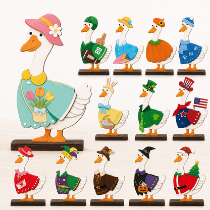 🔥LAST DAY 55% OFF 🔥 Interchangeable Animal Wooden Decor Set