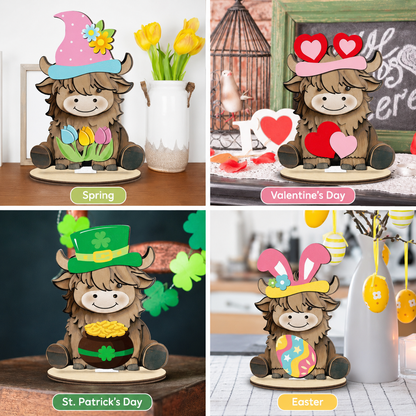 🔥LAST DAY 55% OFF 🔥 Interchangeable Animal Wooden Decor Set