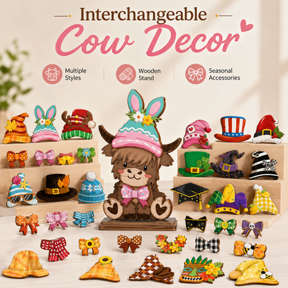 🔥LAST DAY 55% OFF 🔥 Interchangeable Animal Wooden Decor Set