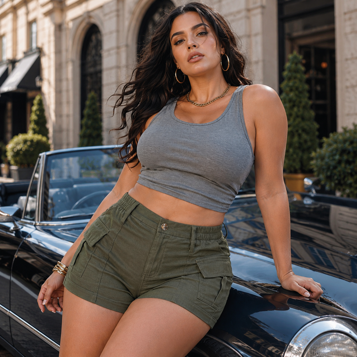 💃50% OFF TODAY🔥 Curvy-Hugging Cargo Shorts You'll Live In