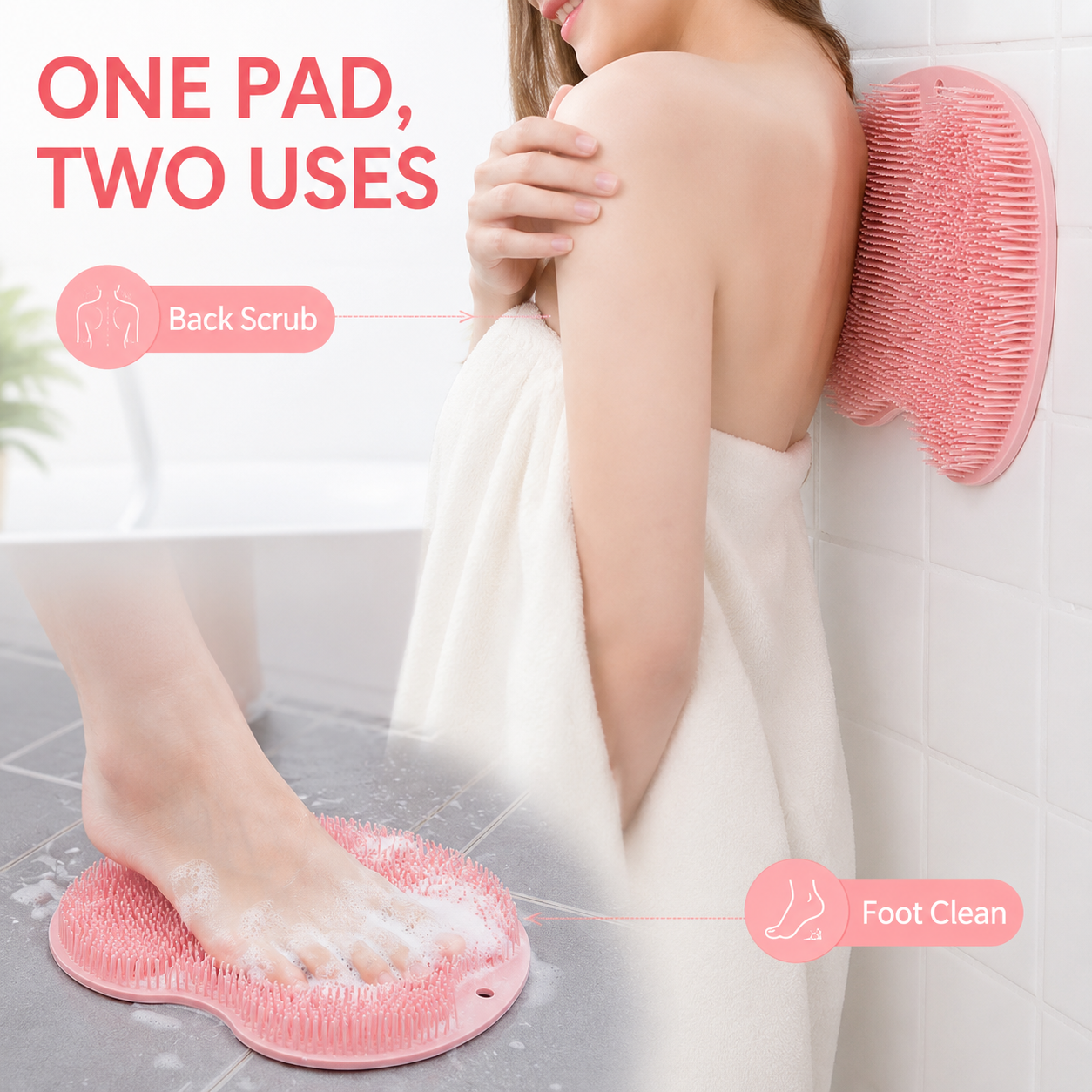 🔥LAST DAY 50% OFF🦶 Wall-Mounted Foot & Back Scrubber