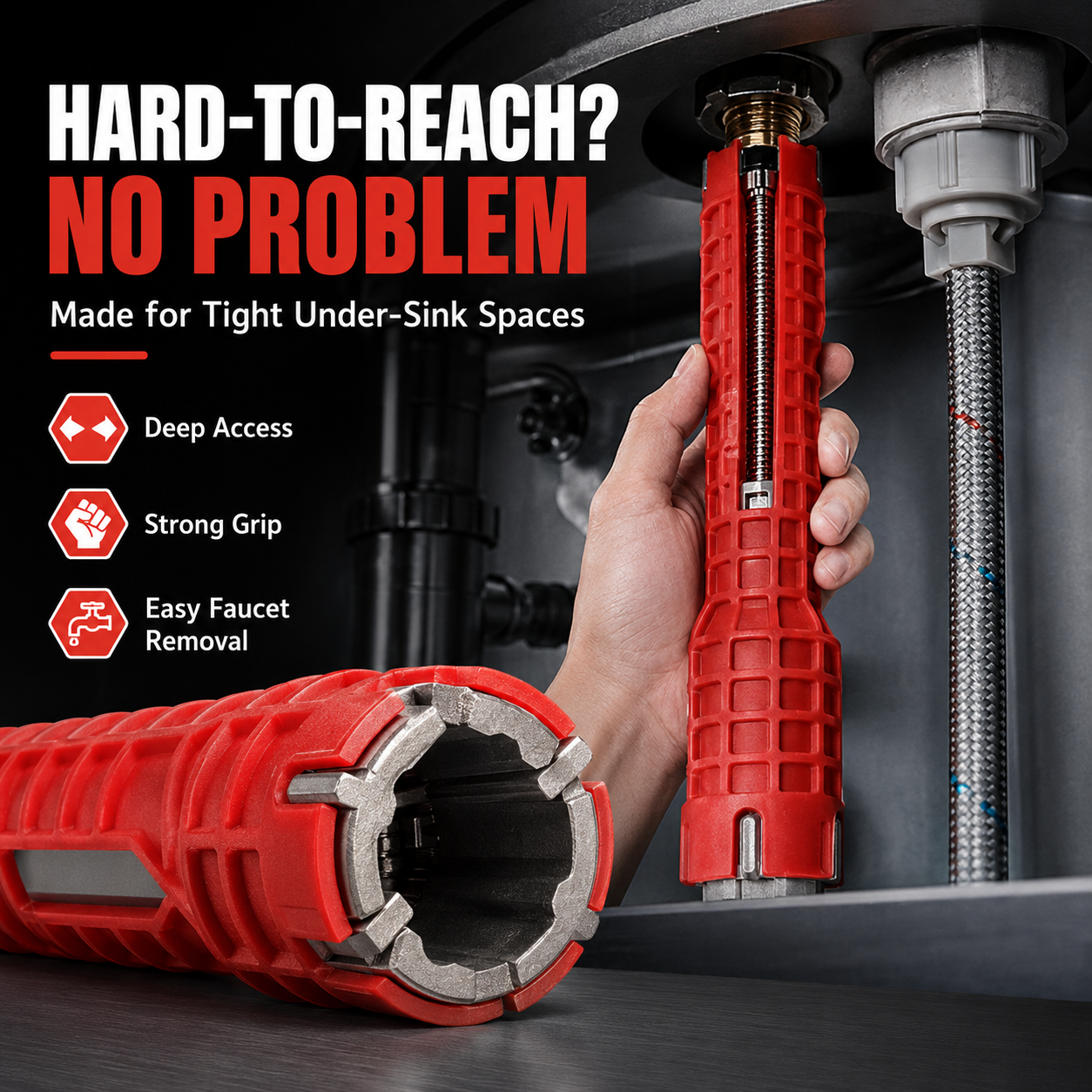 🔥50% OFF🔧 8-in-1 Faucet & Sink Installer Wrench