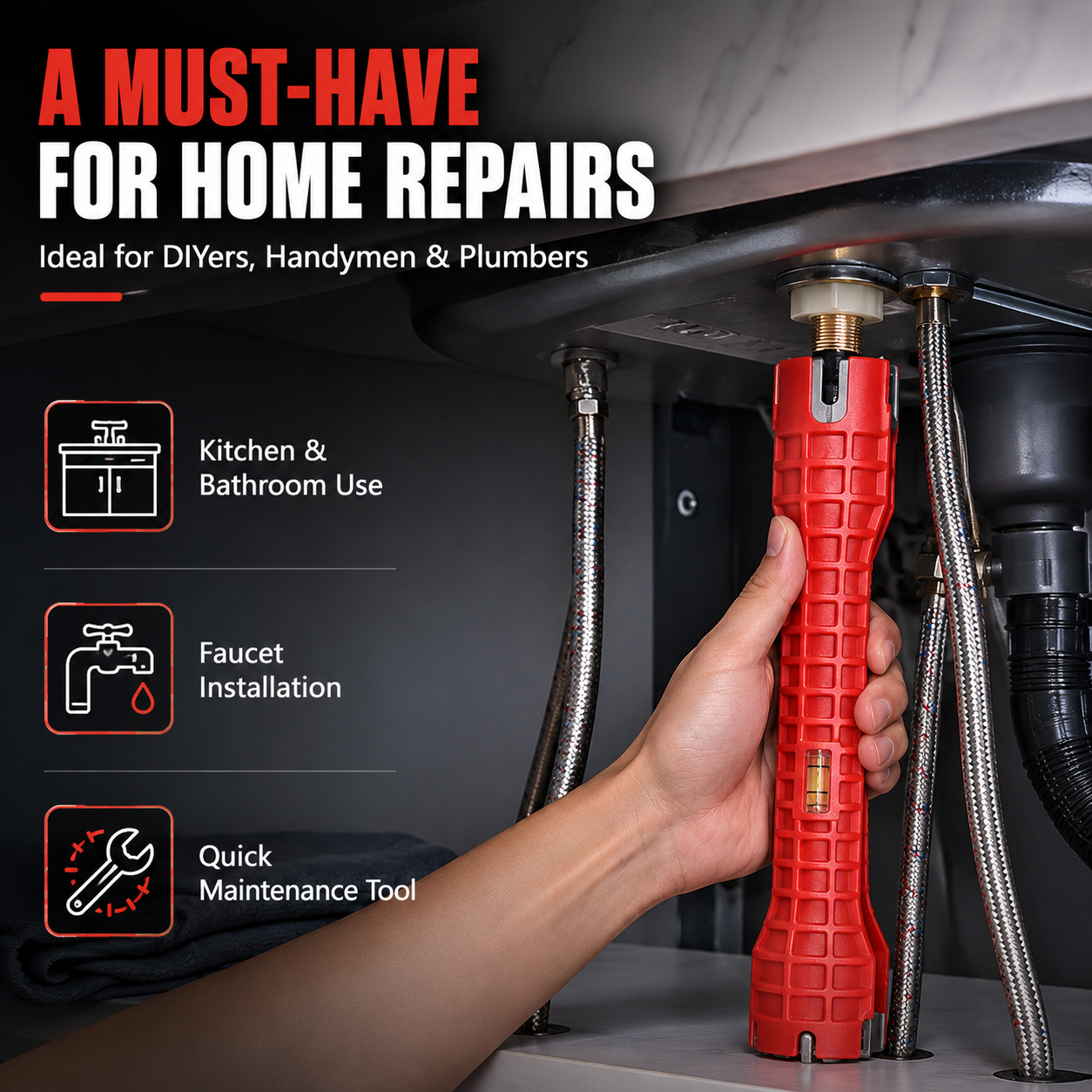 🔥50% OFF🔧 8-in-1 Faucet & Sink Installer Wrench