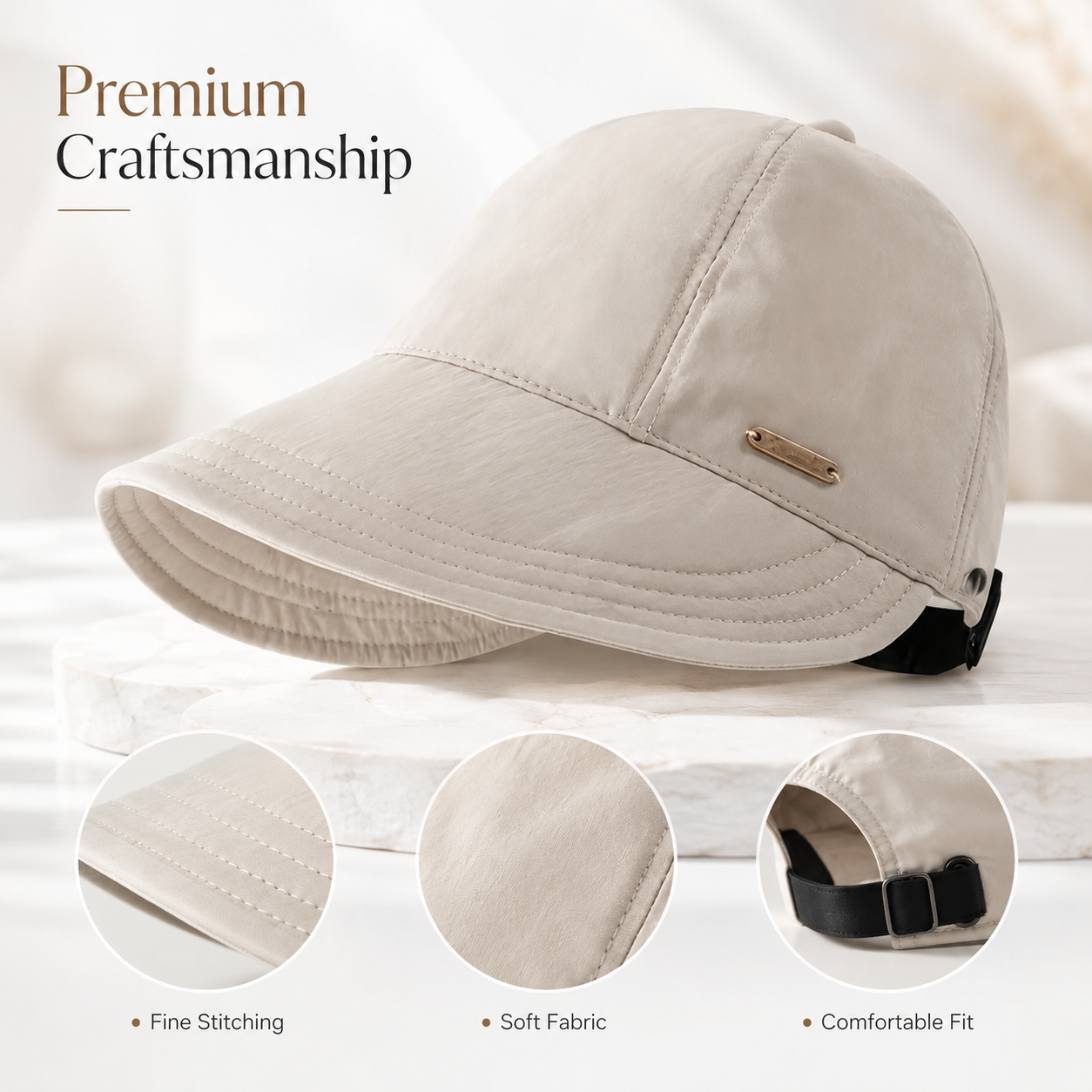 🌴Summer Sale 50% OFF👒UPF 50+ Ponytail Sun Visor Hat