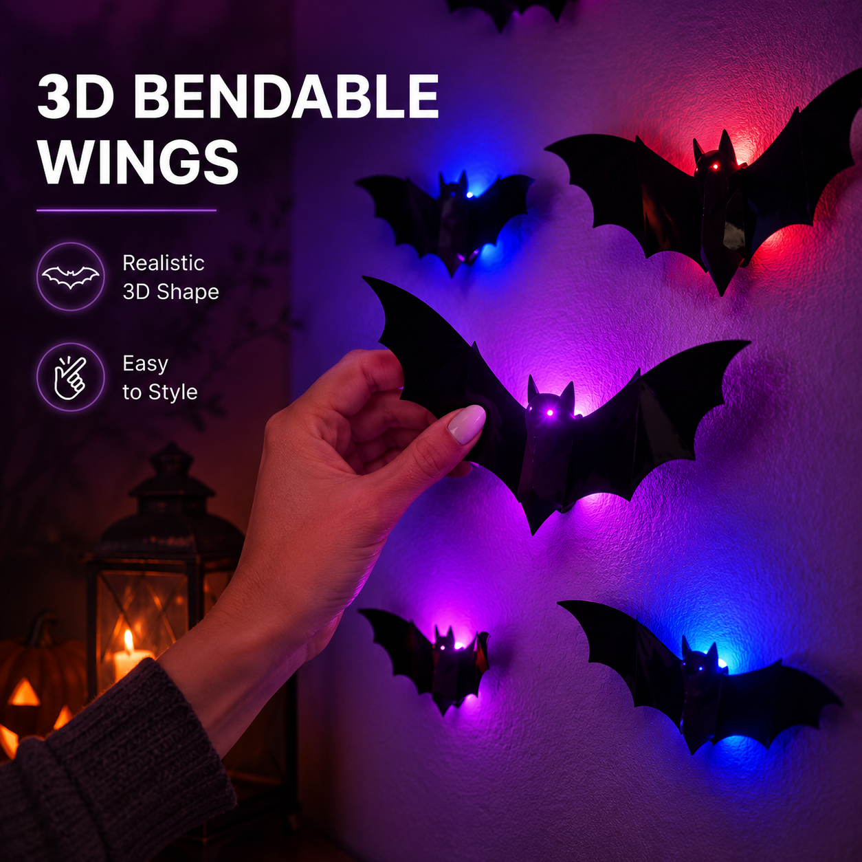 🔥SPOOKY SALE 49% OFF🦇 Halloween LED Bat Decorations