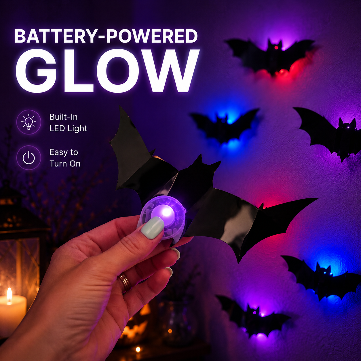 🔥SPOOKY SALE 49% OFF🦇 Halloween LED Bat Decorations