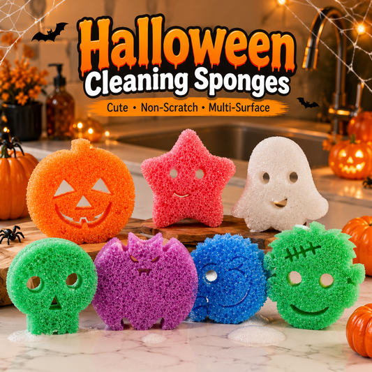 🔥SPOOKY SALE 49% OFF🎃 8-Pack Halloween Kitchen Sponges
