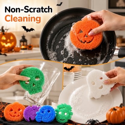 🔥SPOOKY SALE 49% OFF🎃 8-Pack Halloween Kitchen Sponges