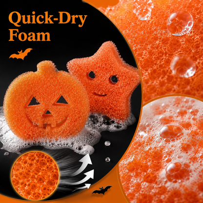 🔥SPOOKY SALE 49% OFF🎃 8-Pack Halloween Kitchen Sponges