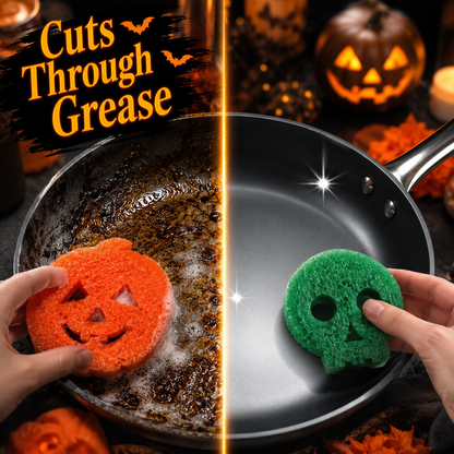 🔥SPOOKY SALE 49% OFF🎃 8-Pack Halloween Kitchen Sponges
