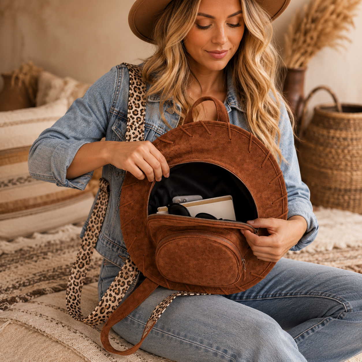 🔥🤠 Last Day 50% OFF – Western Cowboy Hat Backpack