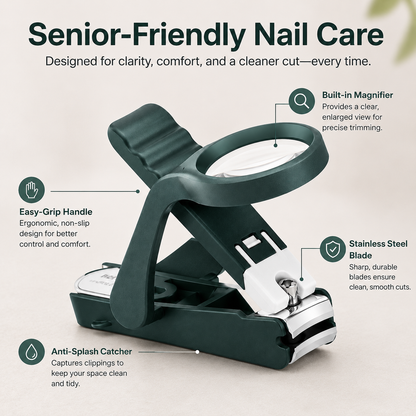 🔥 50% OFF TODAY🔍 3PCS  Magnifying Glass Nail Clippers for Seniors