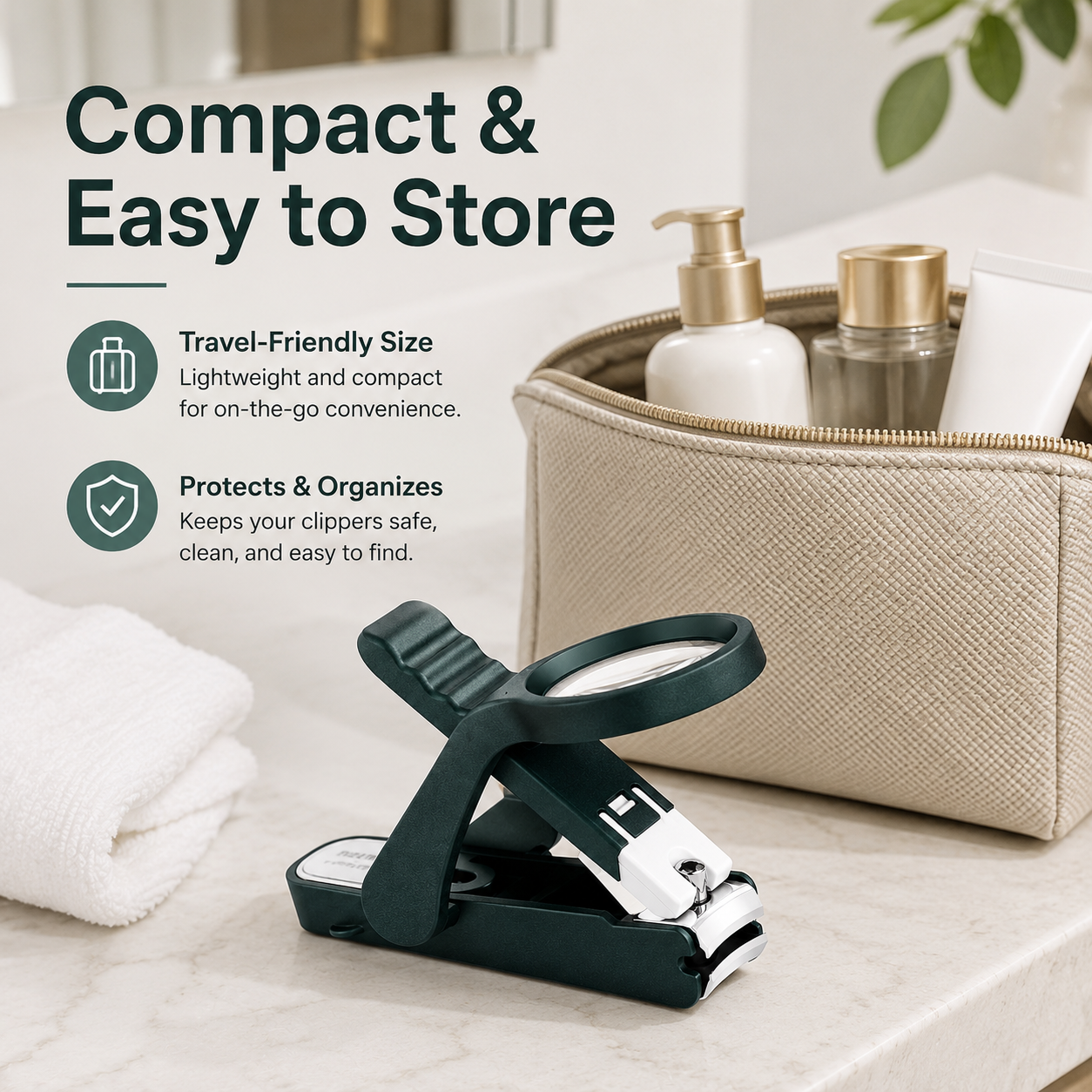 🔥 50% OFF TODAY🔍 3PCS  Magnifying Glass Nail Clippers for Seniors