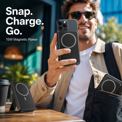 ⚡50% OFF TODAY🔋 Magnetic Wireless Power Bank – Slim Snap-On Charger