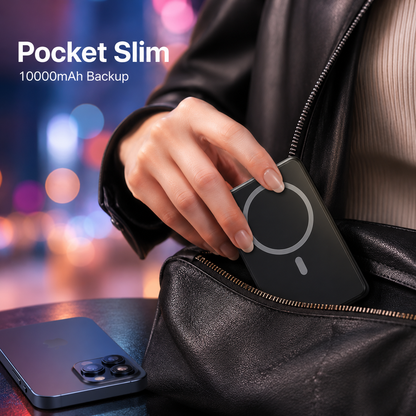 ⚡50% OFF TODAY🔋 Magnetic Wireless Power Bank – Slim Snap-On Charger