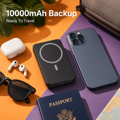 ⚡50% OFF TODAY🔋 Magnetic Wireless Power Bank – Slim Snap-On Charger