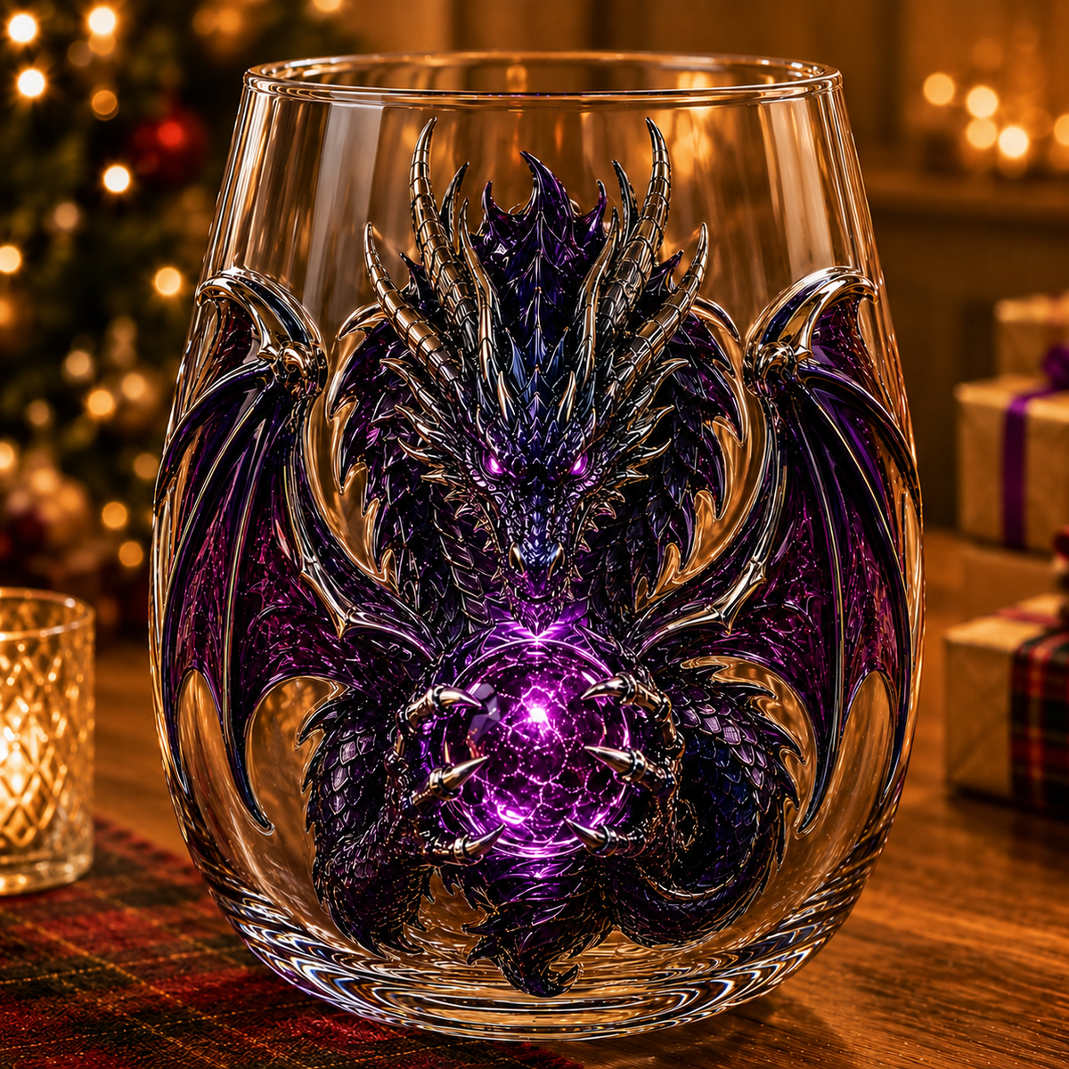 🐉✨ 3D Mythic Dragon Glass Cup – Luxury Whiskey Glass & Fantasy Gift 🎁