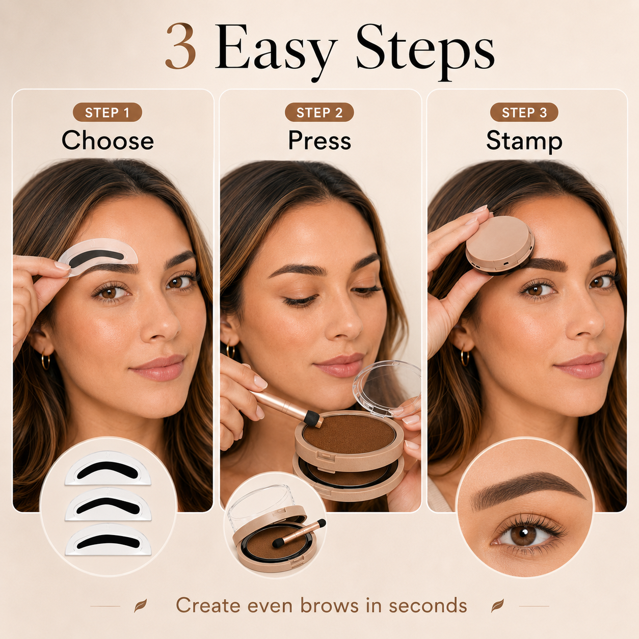 ✨50% OFF TODAY💖 Brow Stamp Kit – Perfect Brows in 5 Seconds