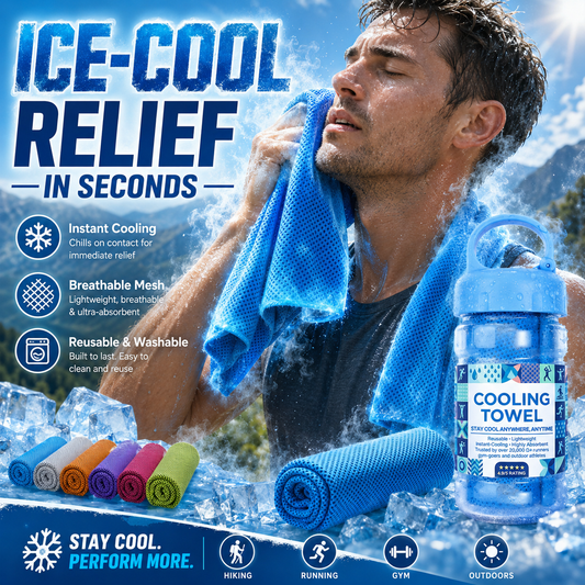 🔥BUY 1 GET 1 FREE❄️ Instant Cooling Towel 💦Stay Cool Anytime, Anywhere