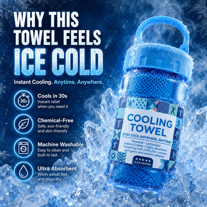 🔥BUY 1 GET 1 FREE❄️ Instant Cooling Towel 💦Stay Cool Anytime, Anywhere
