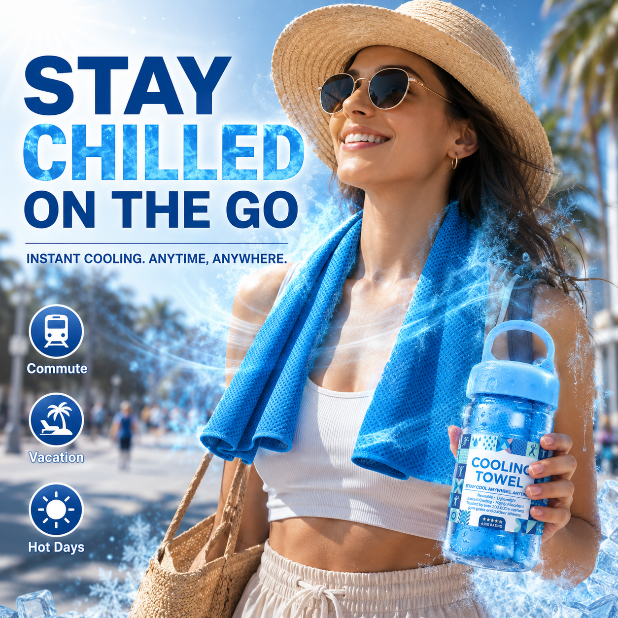 🔥BUY 1 GET 1 FREE❄️ Instant Cooling Towel 💦Stay Cool Anytime, Anywhere