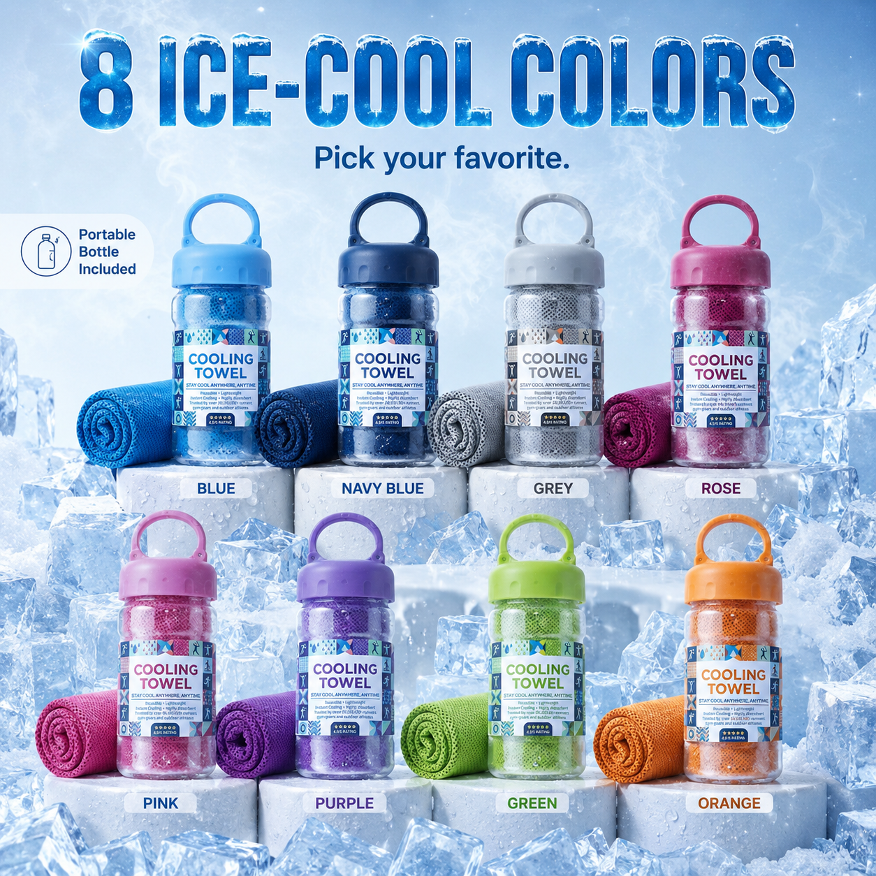 🔥BUY 1 GET 1 FREE❄️ Instant Cooling Towel 💦Stay Cool Anytime, Anywhere