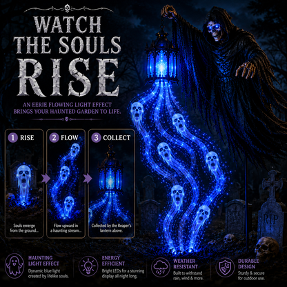 🎃 Today Only 49% OFF – 🎃 Halloween Soul Harvester Solar Garden Light – Rising Spirit Glow 👻